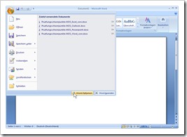Office 2007 - Wordoptionen auswählen