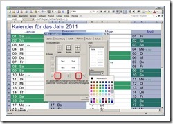 Tabellenlinien senkrecht formatieren