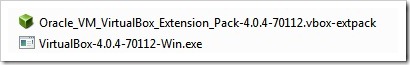 Identische Versionen von VirtualBox Und Extension Pack 