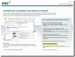 XING Connector für Outlook 2003/2007/2010